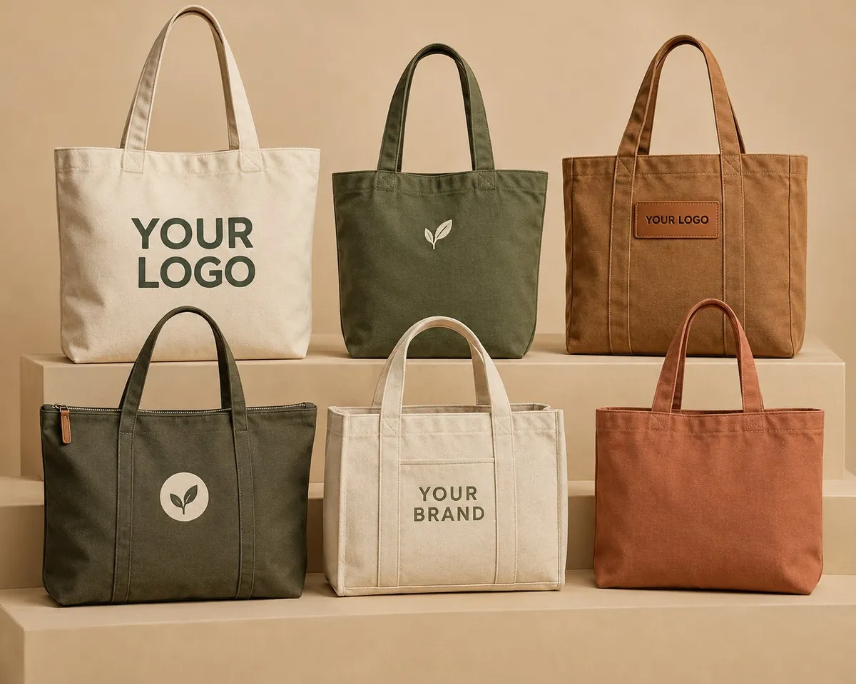 Natural cotton canvas basket bag, wholesale canvas bags