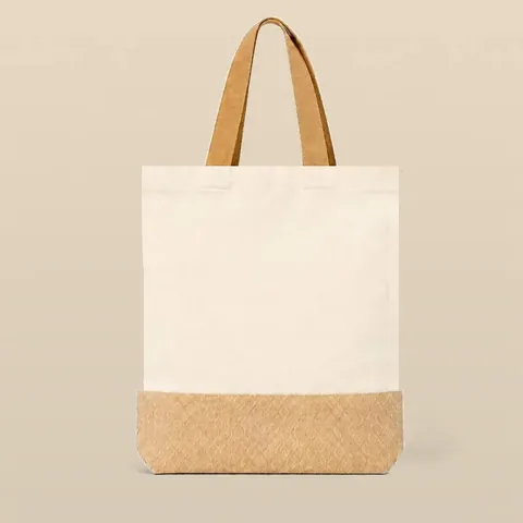 Diamond Jacquard Canvas-Jute Totes for wholesale, bulk supply