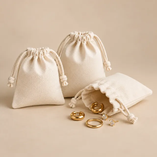 Mini Cotton Drawstring Pouches for wholesale, bulk supply