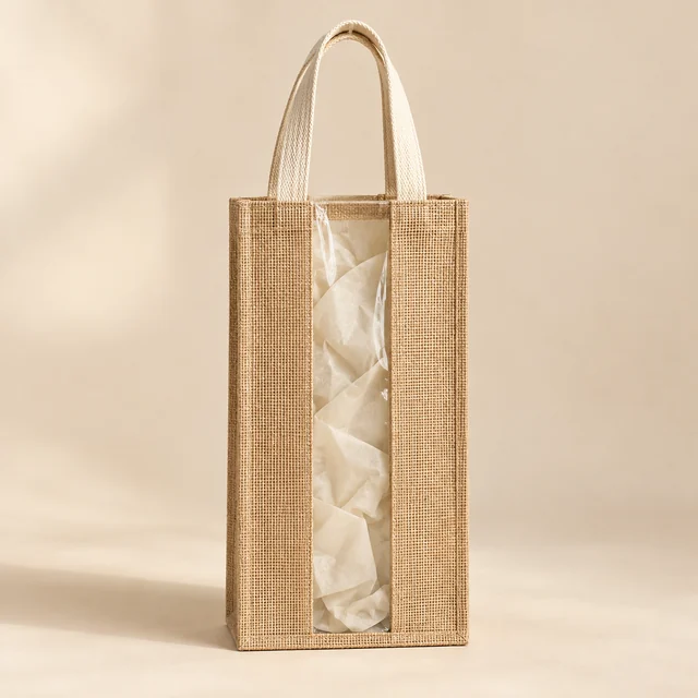 Eco Window Jute Hamper Bags for wholesale, bulk supply
