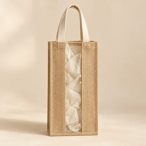 Eco Window Jute Hamper Bags for wholesale, bulk supply