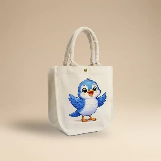 Kids Tote Bag, Bird Print for wholesale, bulk supply