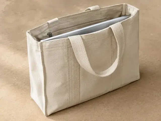 Cotton office tote ready for corporate branding